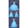 Ruffles Quinceanera Dresses Ball Gown Blue Evening Dress Prom Dress